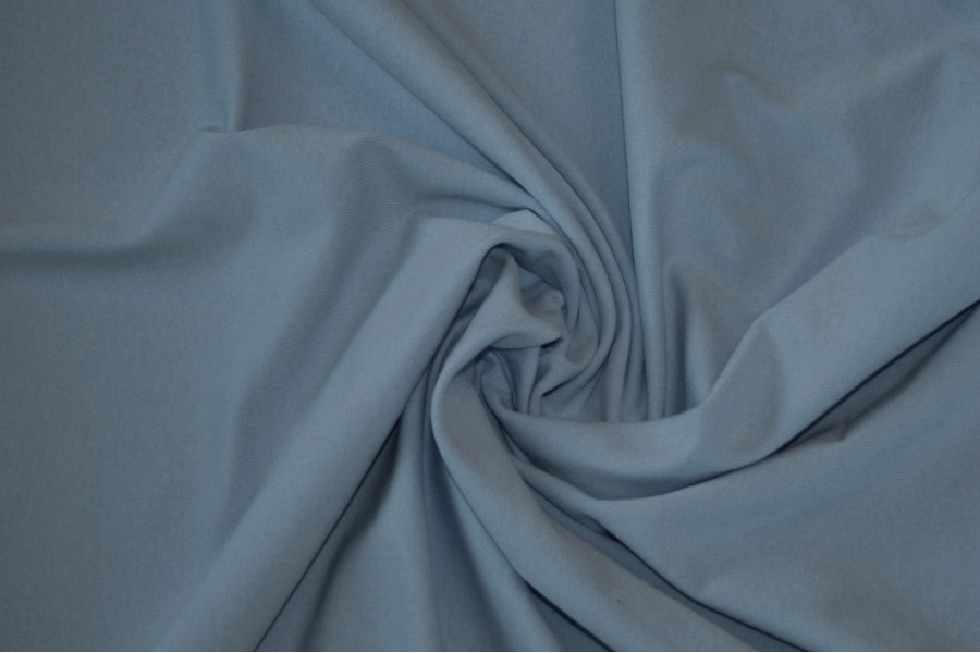 10cm Stretchjersey uni GRAU-BLAU  (Grundpreis € 12,00/m)